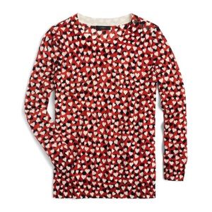 J. Crew Tippi Sweater in Hearts